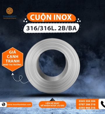 CUỘN INOX 316/316L. 2B/BA